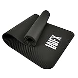 #DoYourFitness® Fitnessmatte/Gymnstikmatte | weiche, rutschfeste Oberfläche ideal für Fitness Yoga & Pilates - Maße: 183 x 61 x 1,0cm inkl. GRATIS Trainingsplan (PDF) & Tragegurt »Yogini« Schwarz
