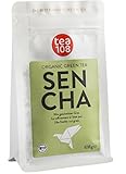 Sencha-Grüntee in bester Bio-Qualität (MHD 12.09.21) - 108g lose gedämpfte Teeblätter für einen markanten frischen Teegenuß - vegan und ohne Zusätze - von ONE HUNDRED AID®