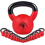 GORILLA SPORTS® Kettlebell - 2-32 kg Gewichte, Einzeln/Set, Gusseisen, Neopren Beschichtung, Bodenschonende - Kugelhantel, Schwunghantel, Rundgewichte, Krafttraining