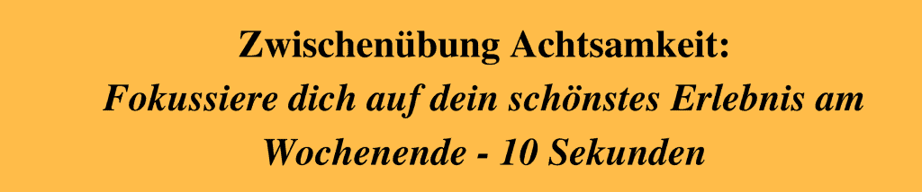 Übung Fokus